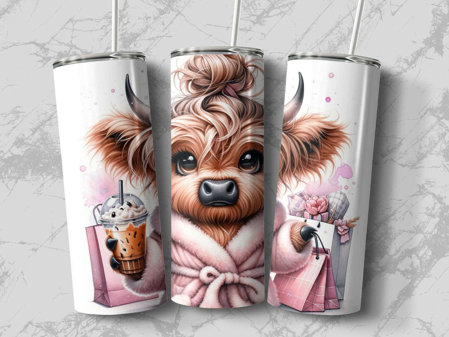 Cute Dog Tumbler, Yorkshire Terrier Tumbler, Custom Animal Art Drinkware, Insulated Travel Cup, Gift for Dog Lovers, Unique Pet Design